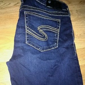 Women's silver jeans
